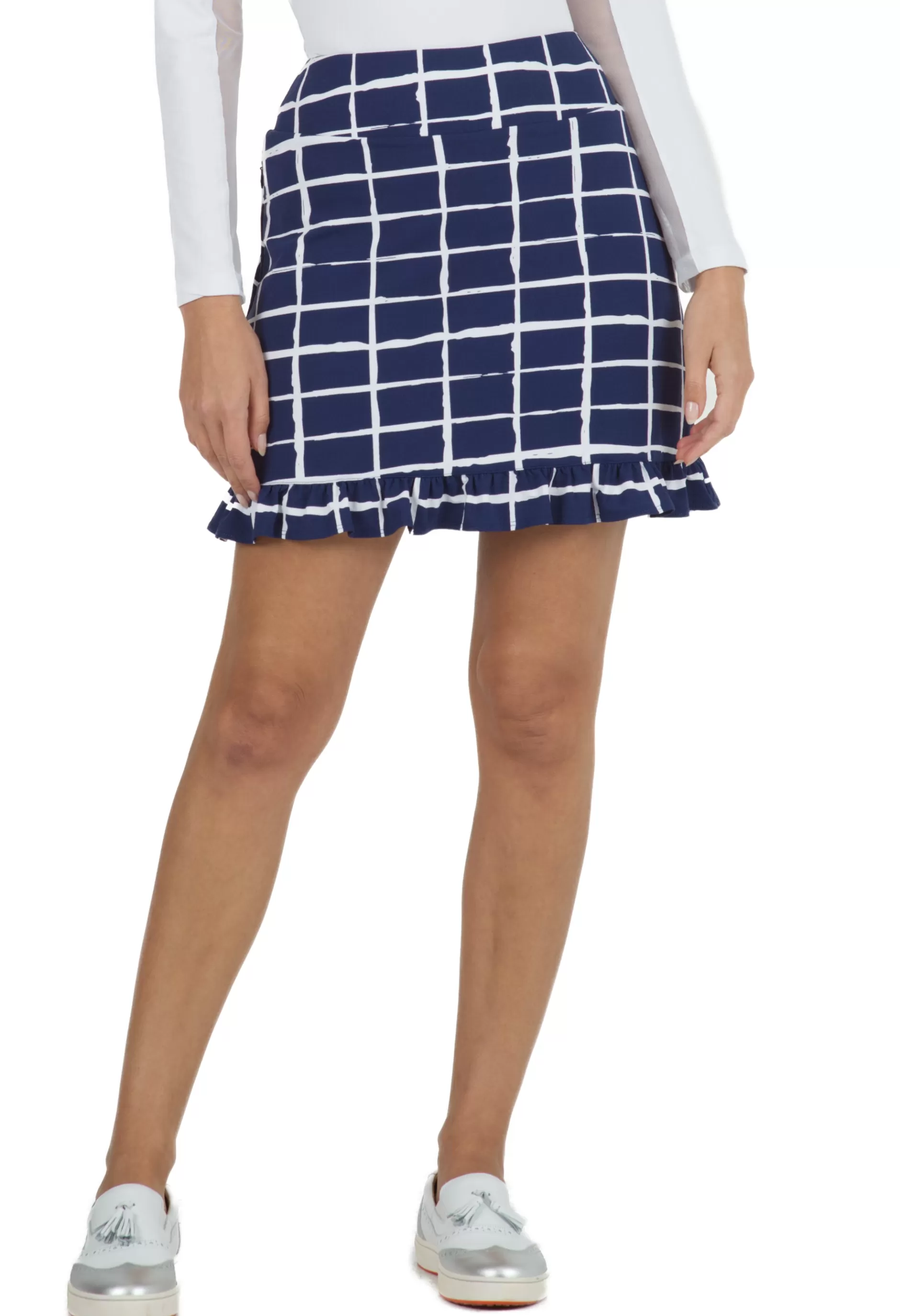 Cordova Print Ruffle Trim Skort - 19495^IBKUL Best